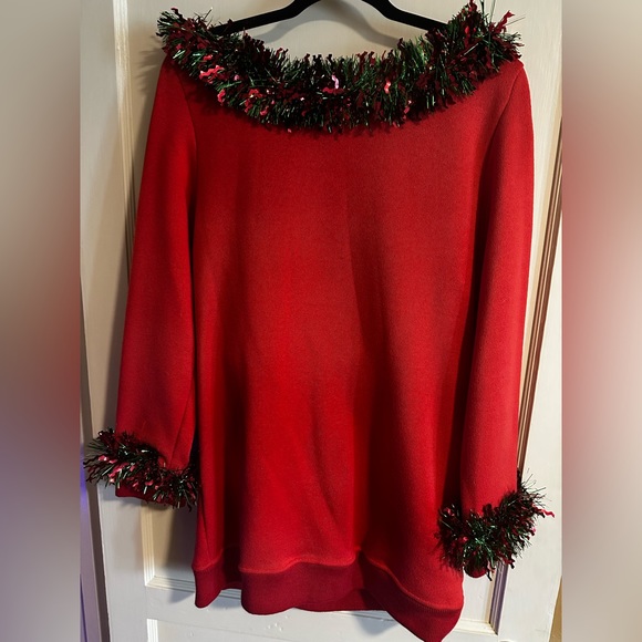 The Ugly Holiday Sweater- Tinsel. 2X. SPARKLE - Picture 2 of 7
